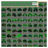 CHARLENT Glow in The Dark Monster Truck Temporary Tattoos for Kids Party Supplies - 74 Individually Sheets Luminous Monster Truck Tattoos for Boys Birthday Party Favors Goodie Bag Fillers - Retail: $6