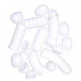 YTYKINOY 30pcs 2-3/8" Blank White Plastic DIY Easter Eggs - Retail: $10
