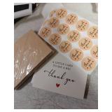 25 Pack 350GSM | Thank You Cards | Thank You Cards & Notes with Envelopes | Pefect for Baby Shower, Wedding, Teacher, Graduation, Business, Holiday, and Christmas | Teacher Appreciation Gifts - Retail