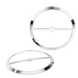 YDLMT 1 Pair Chrome Motorcycle Speaker Covers Trim Grill Caps for Harley Touring Electra Glide Street Glide Ultra Limited Tri Glide FLHTK FLHTCU 2014-2023 - Retail: $20
