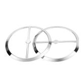 YDLMT 1 Pair Chrome Motorcycle Speaker Covers Trim Grill Caps for Harley Touring Electra Glide Street Glide Ultra Limited Tri Glide FLHTK FLHTCU 2014-2023 - Retail: $20