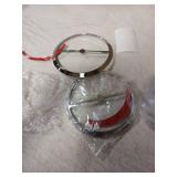 YDLMT 1 Pair Chrome Motorcycle Speaker Covers Trim Grill Caps for Harley Touring Electra Glide Street Glide Ultra Limited Tri Glide FLHTK FLHTCU 2014-2023 - Retail: $20