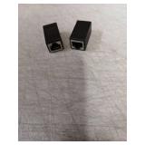 EZYUMM 2 Pack Ethernet Coupler, Premium Gold Plated Ethernet Extender, RJ45 Coupler Female to Female for Cat7/ Cat6/ Cat5/ Cat5e Network Cable - Retail: $5