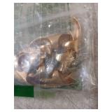 10 Pcs Gothic Punk Halloween Costume Accessories Adjustable Claws Ring Set, 3 Sizes Fake Nails Crystal Full Finger Rings for women Men Nail Art Vampire Cat Wolf Cosplay Party (Golden) - Retail: $16