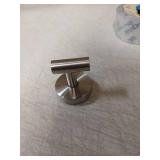 Unifizz Heavy Duty No-Drill Stainless Steel Suction Cup Coat Hooks Bathroom and Kitchen Towel Hooks, Brushed Silver, Strong Suction Hold, Removable, Supports Up to 5kg, Minimalist Modern Design