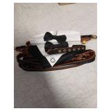 EXPAWLORER Dog Collar and Leash Set - Dog Tuxedo Wedding Outfit Puppy Collar with Suit and Tie, Cute Ring Bearer in Tux Bow and Bandana Design, Proposal Costume for Small Pets - Retail: $14