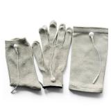 Pair of Conductive Fiber TENS/EMS Electrode Gloves & Massage Kneepads & Massage Socks With 6pcs Adapter Lead Wires For TENS/EMS Machine For Physical Therapy - Retail: $40