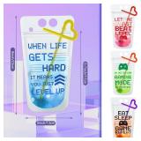 24 Pcs Video Game Party Favors Cups Video Gaming Themed Plastic Drink Pouches with Straws Clear Zipper Bags Reusable Pouches for Birthday Decor Party Favors Gift Prizes (Red/blue/green/orange) - Retai