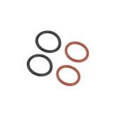 Motoforti Power Steering Pump O-Ring Inlet Outlet Seals Connector Gasket Fit for Honda Accord - Pack of 4 Black Red Long-lasting - Retail: $6