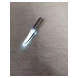 SOLUSTRE Eyelash Extension Tweezers 2pcs Tweezers with Light LED Tweezers Pliers Tool Stainless Steel Eyebrow Facial Hair Removal Cosmetic Makeup Tools 9. 8x2cm Mens Grooming Trimmer - Retail: $9