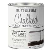 Rust-Oleum Linen White Chalked All-in-One Ultra Matte Paint | One Coat Coverage | No Primer, Sanding, Or Topcoat Needed | Easy Clean Up | Made in USA | 30 OZ - Retail: $25