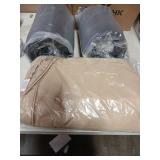 IASEAHK Patio Chair Cushions, 19" x 19" x 3" Outdoor Chair Cushions Set of 4, Waterproof Outdoor Cushions for Patio Furniture, Outdoors Seat Cushions Set of 4 with Handle and Ties, Light Khaki - Retai