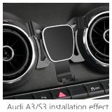 LUNQIN Car Phone Holder for 2014-2020 Audi A3 S3 RS3 Auto Accessories Navigation Bracket Interior Decoration Mobile Cell Phone Mount - Retail: $24