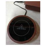 SWEETFULL Coffee Mug Warmer, 36W Electric Cup Warmer for Desk with 3-Temp Settings Advanced Temperature-Controlled Heating Coffee Gifts Accessories for Women Men Milk, Tea, Candle - Wood - Retail: $21