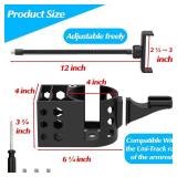 WSBXBB Cup Holder for Permobil Power Wheel Chair, 3 in 1 Cup Holder, Phone Holder & Storage Basket Compatible with Permobil Wheelchair with Uni-Track Armrest Such as M300, M3, M1, F3, F5, K300 Ps