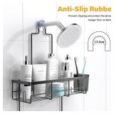AKTECKE Shower Caddy Hanging Bathroom Organizer: Rustproof Shelf for Inside Shower - No Drilling Racks Over Showerhead - Bath Shelves for Shampoo Soap - Retail: $25