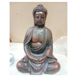 Phaxth 15" Buddha Statue Outdoor, Buddha Statues for Home Decor Indoor, Zen Decor Buda Garden Statues for Yard, Patio Gift - Retail: $38