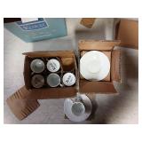 Klikel Espresso Cup And Saucer Set - White Cappuccino Demitasse - Small Coffee Cups For Cuban Coffee or Italian Espresso - Set Of 6