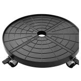NOAMOO 20 Inch Plant Caddy with Wheels Outdoor Indoor, Extra Large Rolling Plant Stand for 600lb Heavy Duty Flower Pots, Round Plant Rollers Lockable Potted Planter Dolly, Black - Retail: $34