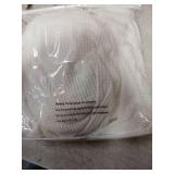 LA MEACK Couch Cushion Covers for Sectional Sofa L Shape Washable Separate Seat Chaise Couch Cover Stretch Sofa Slipcovers with 2 Pcs Pillowcases(3 Seater + 1 Chaise, White) - Retail: $47