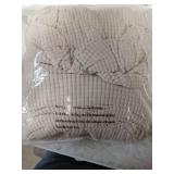 LA MEACK Couch Cushion Covers for Sectional Sofa L Shape Washable Separate Seat Chaise Couch Cover Stretch Sofa Slipcovers with 2 Pcs Pillowcases(2 Seater + 1 Chaise, Natural) - Retail: $44