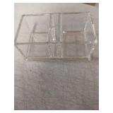 ELLDOO Sugar Packet Holder, Acrylic Sugar Bowl for Restaurant, Tea Bag Organizer, Coffee Stirrers Straws Small Condiments Packet Holder, Sugar Caddy Dispenser for Countertop Coffee Bar - Retail: $9