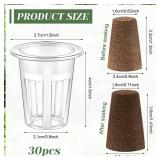 Jutom 60 Pieces Hydroponic Seed Grow Sponges Pod Kit for Indoor and Outdoor Use - Retail: $18