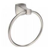 WZRUA Hand Towel Holder for Bathroom Kitchen Brushed Nickel Towel Ring Towel Hanger Stainless Steel and Zinc Alloy Wall Mount - Retail: $16