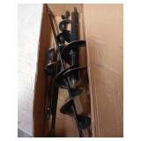 TCBWFY 4 Pack Garden Auger Spiral Drill Bits - 1.6"x9", 1.6"x16.5", 3"x16.5", 3"x12" - Heavy Duty Steel - Corrosion Resistant - Perfect for Post Holes, Earth & Lawn Augering,Planting Bulbs&Trees - Ret