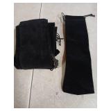 Palmhomee Pack of 12 3x10 Inch Velvet Drawstring Bags Gift Bag Velvet Pouch For Jewelry Wedding and Party Favor (Black) - Retail: $14