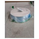 Blue Ribbon 1 1/2 Inch 60 Yards Light Baby Blue Satin Ribbon for Baby Bridal Shower Nursery Party Decor Beach Wedding Bows Crafts Flower Bouquet Gift Wrapping Wreath - Retail: $9