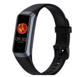 Zeacool Fitness Tracker with 24/7 Heart Rate, Blood Oxygen Blood Pressure Sleep Monitor, Activity Trackers 5 ATM Waterproof,Step Calorie Counter Pedometer Health Smart Watch for Women Men (Black) - Re