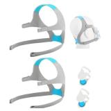 2 Packs Replacement Headgear Compatible with F20/N20, with Magnetic Clips, Adjustable Replacement Headgear Strap for F20/N20, Flexible Headgear Elasticity - Retail: $25