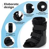 honarry Walking Boot for Broken Foot & Injuries - Lightweight Medical Boot with Anti-Slip Sole, Adjustable Straps & Rigid Support for Ankle/Foot Recovery M - Retail: $38