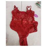 Avidlove Womens Sexy Sleeveless Tank Tops V Neck Bodysuits Clubwear Lingerie Set - Retail: $15