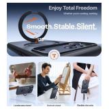 TORRAS Ostand Magnetic for iPhone 17 Pro Case, Fit for MagSafe, 4X Military Drop Protection, Camera Control, Slim Phone Case for iPhone 17 Pro with Kickstand, Translucent Matte Cover 6.3", Black - Ret