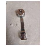 ETEKJOY Keyless Combination Ratchet Lock for Sliding Glass Door Showcase Display Case Cabinet 3-Digital Password (Silver) - Retail: $10