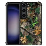 CARLOCA Compatible with Samsung Galaxy S23 Case,Forest Camping Camo Autumn Samsung Galaxy S23 Cases for Girls Women,Fashion Graphic Design Shockproof Anti-Scratch Drop Protection Case