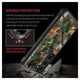 CARLOCA Compatible with Samsung Galaxy S23 Case,Forest Camping Camo Autumn Samsung Galaxy S23 Cases for Girls Women,Fashion Graphic Design Shockproof Anti-Scratch Drop Protection Case