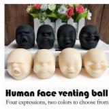 Funny Human Face Emotion Balls - Fidget Stress Relief Squeeze Balls for Kids & Adults, Sensory Toys for Autism (Black, Happy) - Retail: $15