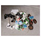 MIAHART 60 Pcs Video Game Themes Cake Toppers 6 Styles Cupcake Picks Decorations for Kids Gaming Birthday Fans Party Favors - Retail: $8