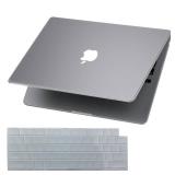 KEROM Matte Clear Case for MacBook Air 13 inch 2025-2022 M4 M3 M2 A3240 A3113 A2681, MacBook Air M3 13 inch Case, Matte Plastic Hard Shell & Keyboard Cover for Mac Air 13.6 inch, Frosted Clear - Retai