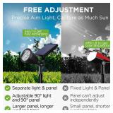 InnoGear Solar Spot Lights, Outdoor Solar Lights Solar Spotlights Flag Pole Light Waterproof Landscape Lighting Outside for Flag Uplighting Backyard Patio Pathway Statue Palm Tree Sign, Warm White - R