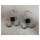 Belt Hanger, 2PCS Belt Organizer for Closet 360° Rotatable Max 48 Belt Storage Rack Space Saving Closet Organizers and Storage for Belt, Bra, Tank Top, Tie, Scarf, Purse - Retail: $8