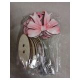 LIUBUJINGYING 8 Pcs Pink Bow Place Cards Coquette Bow Reserved Seating Signs Table Number Holders Metal Wire Memo Clips Stands Bow Party Decorations for Wedding Bow Party Birthday Baby Shower Office -