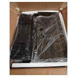 Furologee 5-Tier Ladder Shelf with 2 Drawers,Narrow Bookshelf Storage Shelves,Industrial Bookcase Freestanding Rack Units for Bedroom,Living Room,Bathroom,Home Office,Balcony,Wood Metal, Black Oak - R