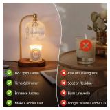 MEIXISUE Candle Warmer Lamp with Timer Dimmable,Antique Brass Candle Lamp,Wax Melt Warmer Light for Jar Candles,Mother
