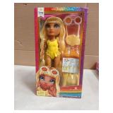 Rainbow High Swim & Style Sunny - Yellow 11" Blonde Fashion Doll with Shimmery Wrap to Style 10+ Ways, Swimsuit, Sandals, Fun Play Accessories, Great Toy Gift for Girls Ages 4-12 Years - Retail: $15