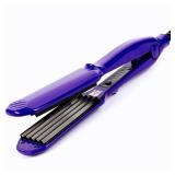 Ceramic Crimper Iron for Volumizing Fluffy Hairstyle, Corrugation Crimper Hair Iron, Anti Static Ceramic Hair Crimping Iron Adjust Temperature (purple) - Retail: $20