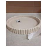 OAKOA Decorative Tray for Decor - Coffee Table Tray for Living Room - Round Tray for Home Decor - Coffee Table Decor Centerpiece - Modern Minimalist Centerpiece - Retail: $35